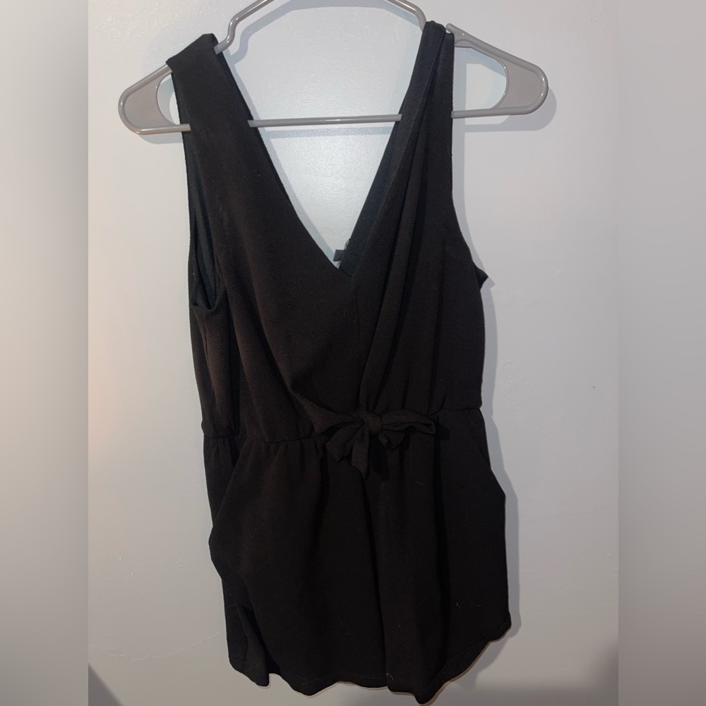 Lily Rose Black Tank Top/Shorts Romper